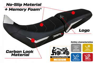 Tappezzeria Dover Comfort System Seat Cover for Triumph Tiger 900
